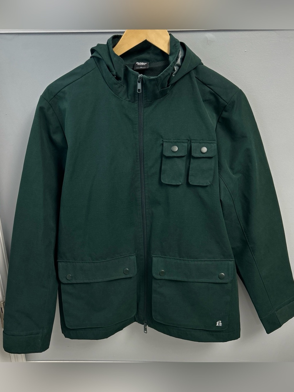 Bonobos Fielder Men’s M Utility Cargo Jacket Hooded Dark Green Gorpcore Rain